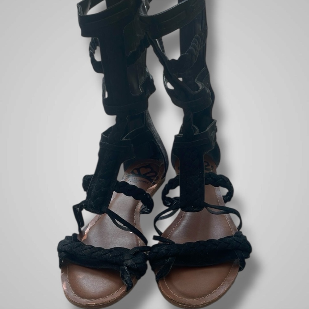 Fergalicious Black Strappy Gladiator Sandals - Picture 6 of 12